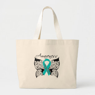 Myasthenia Gravis Awareness Butterfly Jumbo Stoffbeutel