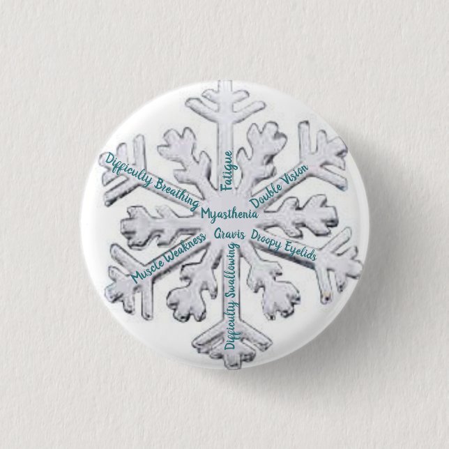 Myasthenia Gravis Awareness Button (Vorderseite)