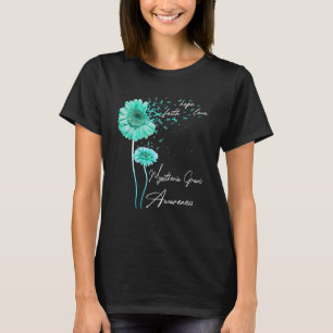 Myasthenia Gravis Awareness Faith Hope Liebe Daisy T-Shirt