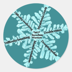 Myasthenia Gravis Awareness Geschenke Runder Aufkleber