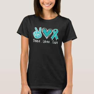 Myasthenia Gravis Awareness Montag Aquamarine Lieb T-Shirt