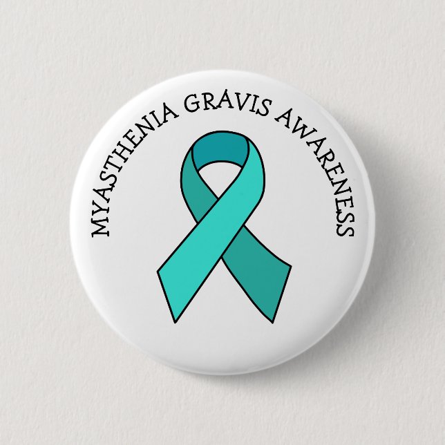 Myasthenia Gravis Awareness Ribbon Button (Vorderseite)