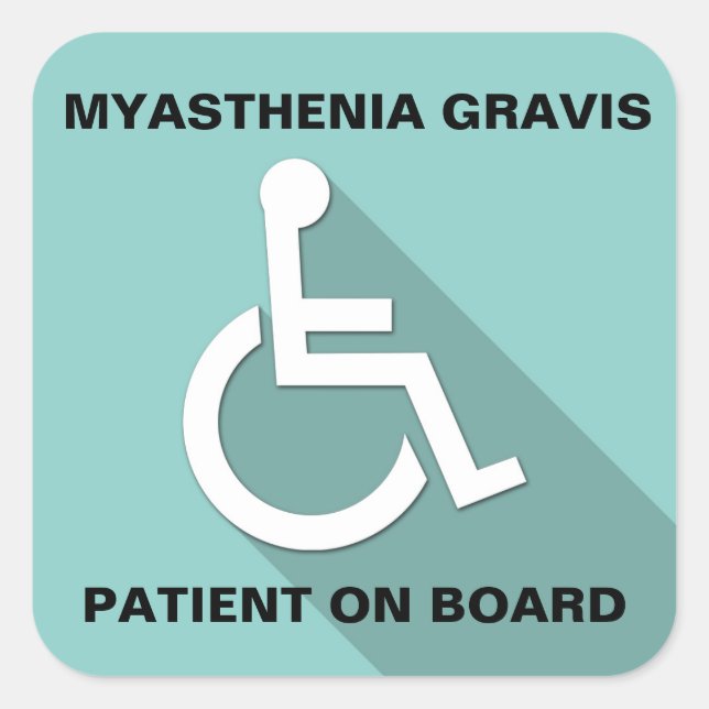 Myasthenia Gravis Awareness STICKER (Vorderseite)