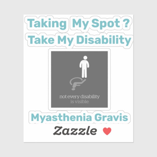 Myasthenia Gravis Bewusstsein Aufkleber (Blatt)