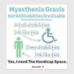 Myasthenia Gravis Bewusstsein Aufkleber