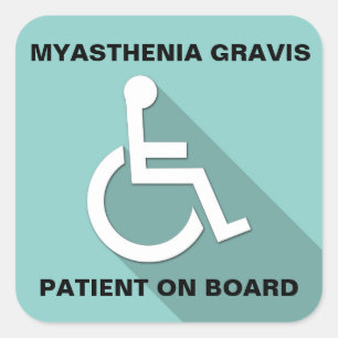 Myasthenia Gravis Bewusstsein AUFKLEBER