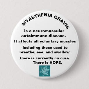 Myasthenia Gravis Bewusstsein Button