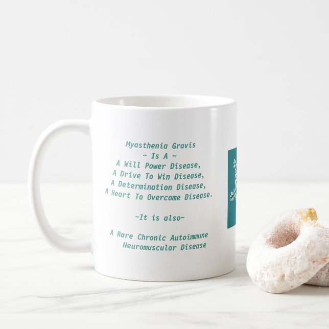 Myasthenia Gravis Bewusstsein Kaffeetasse (Mit Donut)