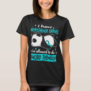 Myasthenia Gravis Bewusstsein Monat Band Geschenke T-Shirt