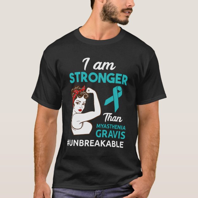 Myasthenia Gravis Bewusstsein T-Shirt (Vorderseite)