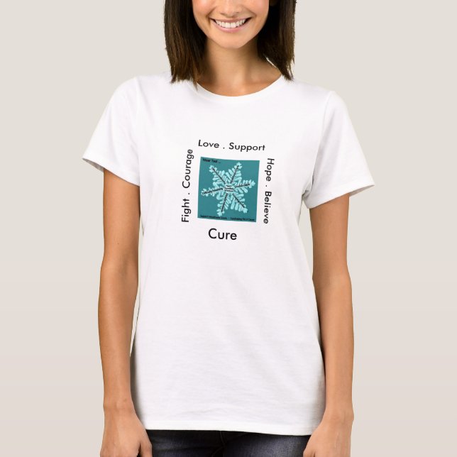 Myasthenia Gravis Bewusstseins-Damen-T-Shirt T-Shirt (Vorderseite)