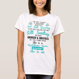 Myasthenia Gravis Sensibilisierungskampagne Unters T-Shirt
