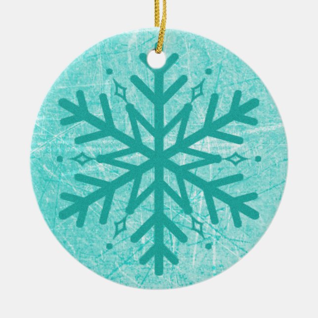 Myasthenia Gravis Snowflake Weihnachtsschmuck (Vorne)