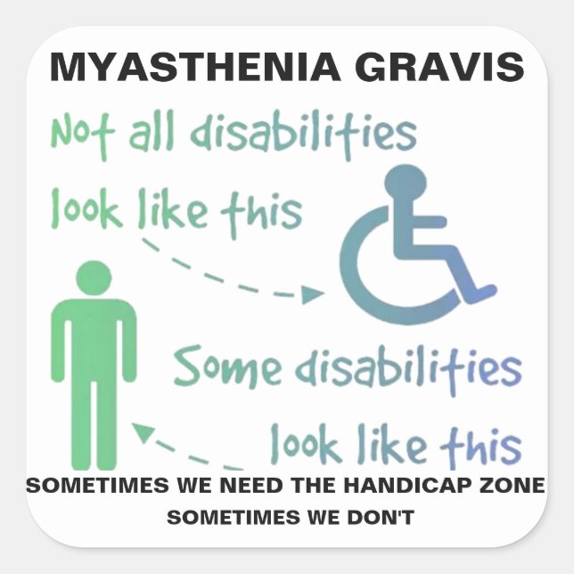 Myasthenia Gravis STICKER (Vorderseite)