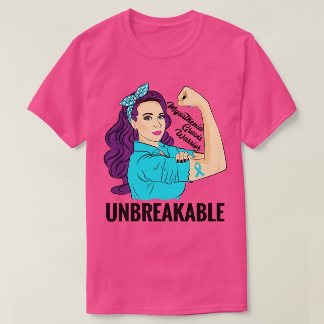 Myasthenie Gravis Awareness MG Neuromuskuläre Erkr T-Shirt (Design vorne)