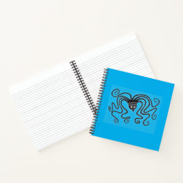 Mycenaean Griechisch Inspiriert Blue Octopus Noteb Notizbuch