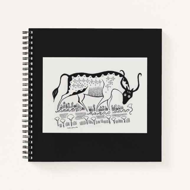 Mycenaean griechisch Inspiriert Bull Notebook Notizbuch (Vorderseite)