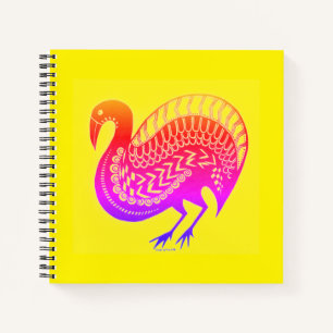 Mycenaean Griechisch Inspiriert Colorful Bird Note Notizbuch