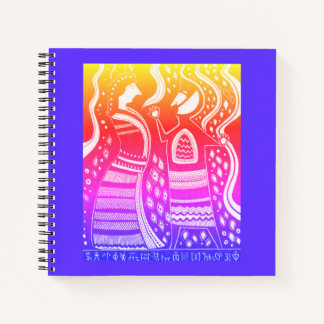 Mycenaean Griechisch Inspiriert Colorful Couple No Notizbuch