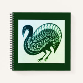 Mycenaean Griechisch Inspiriert Green Bird Noteboo Notizbuch