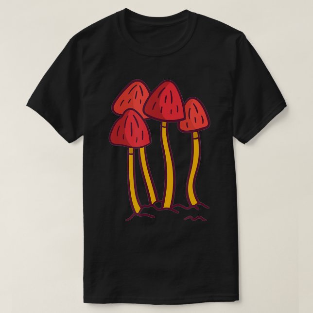 Mycology Fungi Foraging Mushroom Whisperer Red Shr T-Shirt (Design vorne)