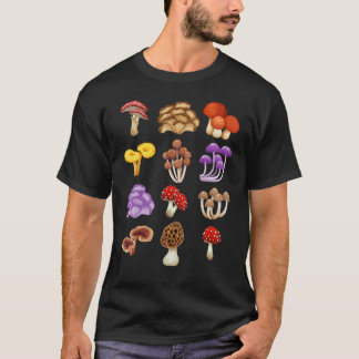 Mycology Fungi Foraging Mushroom Whisperer T-Shirt