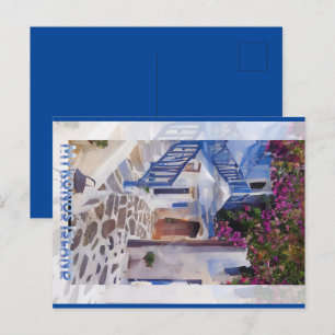 Myconos  coffee mug postkarte