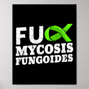 Mycosis Fungoides Mf Blutlymphom Krebsbewusstsein Poster