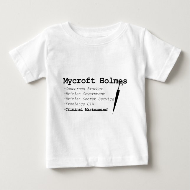 Mycroft blass baby t-shirt (Vorderseite)