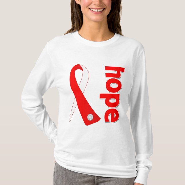 Myelodysplastic Syndrom-Hoffnungs-Band T-Shirt (Vorderseite)