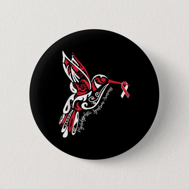 Myelodysplastisches Syndrom Mds Awareness Button (Vorderseite)