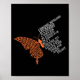 Myeloische Leukämie Warrior Poster