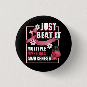 Myelom-Bewusstsein für Burgund-Ribbon-Familie Button