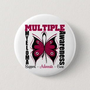 Myeloma-Bewusstseins-Schmetterling Button
