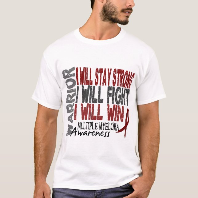 Myeloma-Krieger T-Shirt (Vorderseite)