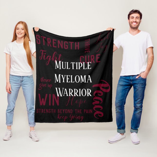 Myeloma-Kriegersdecke Fleecedecke (Beispiel)