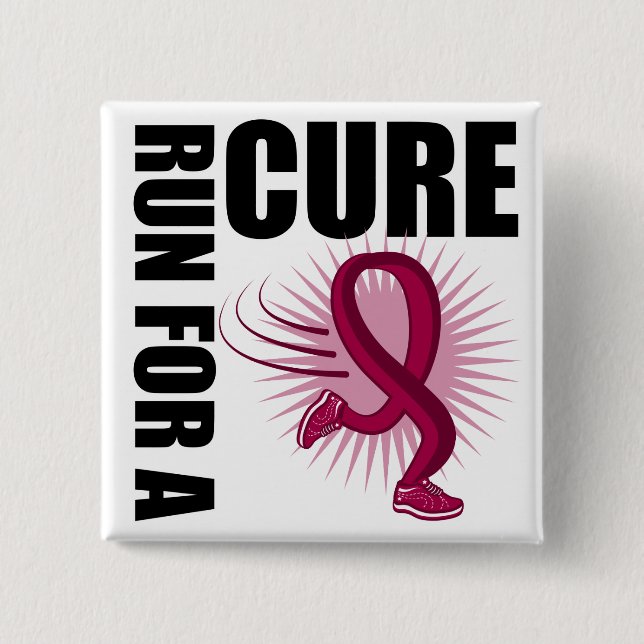 Myeloma-Lauf für eine Heilung Button (Vorderseite)