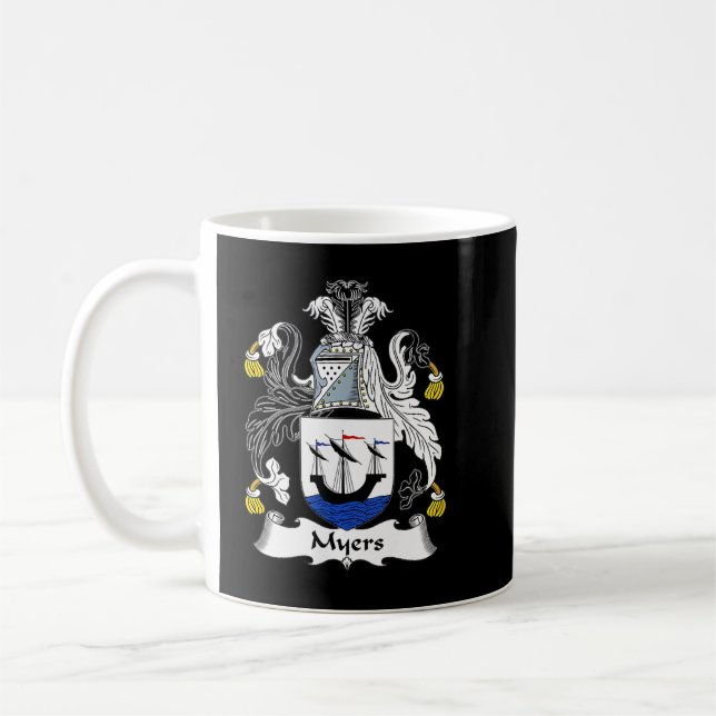 Myers Coat of Arms  Family Crest  Kaffeetasse (Links)