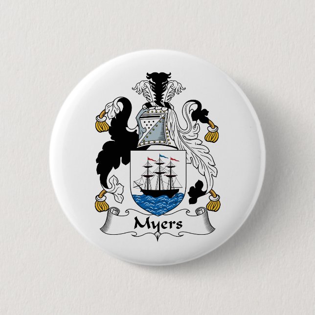Myers-Familienwappen Button (Vorderseite)