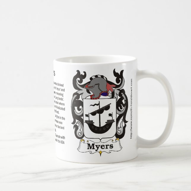 Myers-Familienwappen-Tasse Tasse (Rechts)