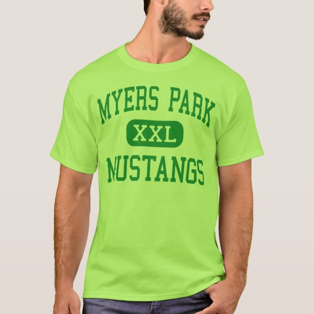 Myers-Park - Mustangs - hoch - Charlotte T-Shirt (Vorderseite)