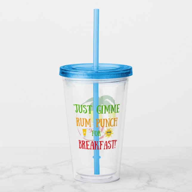 Myers "Rum Punch for Breakfast" Acryl Tumbler Acryltrinkbecher (Vorderseite)