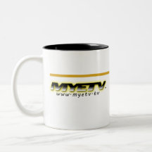 MYETV Schwarzweiß Goldenrod Tasse