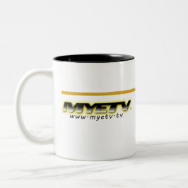 MYETV Schwarzweiß Goldenrod Tasse