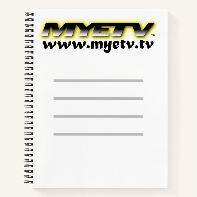 MYETV Spiralnotebook Notizbuch (Vorderseite)