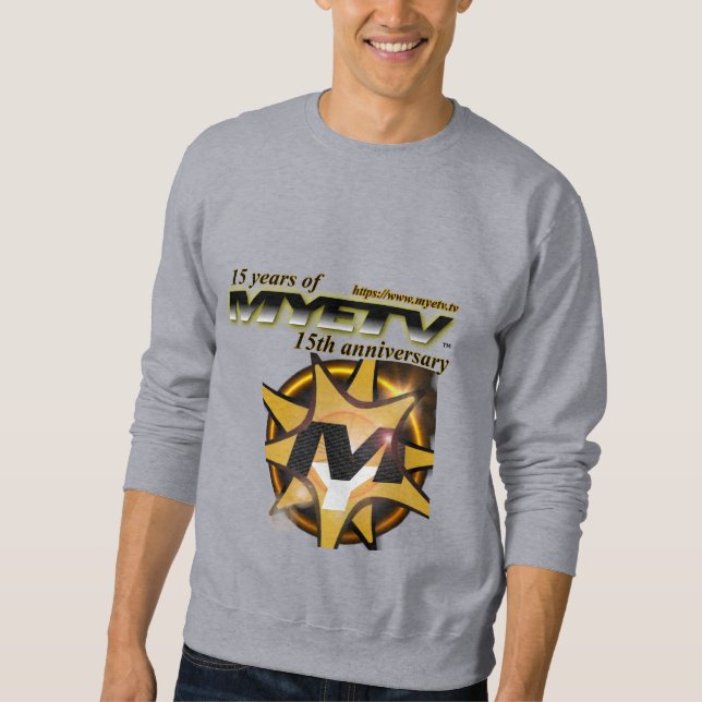 MYETV's Men's Basic Sweatshirt - 15 Jahre (Vorderseite)