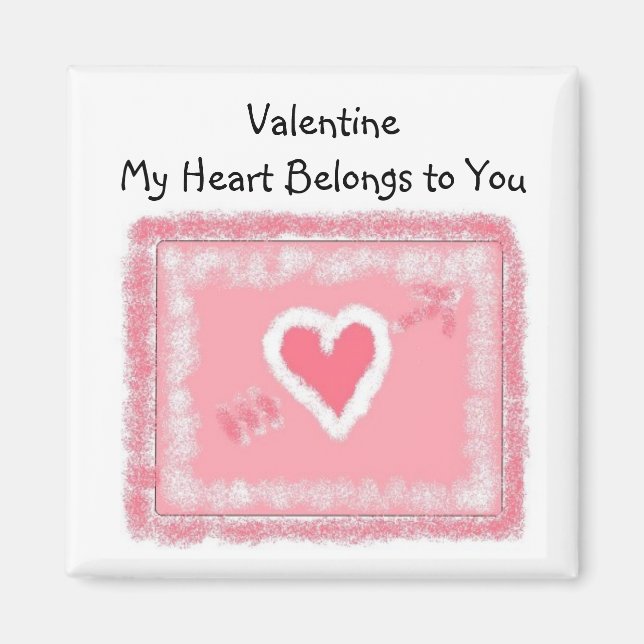 MyHeart gehört dir Magnet (Vorne)