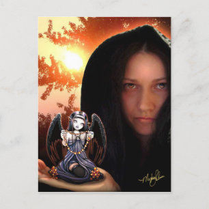 Myka Jelina Art Gothic Angel Postcard Postkarte