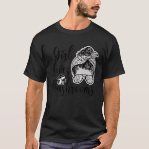 Mykologie Pilz nur ein Mädchen, das Pilze Liebe T-Shirt