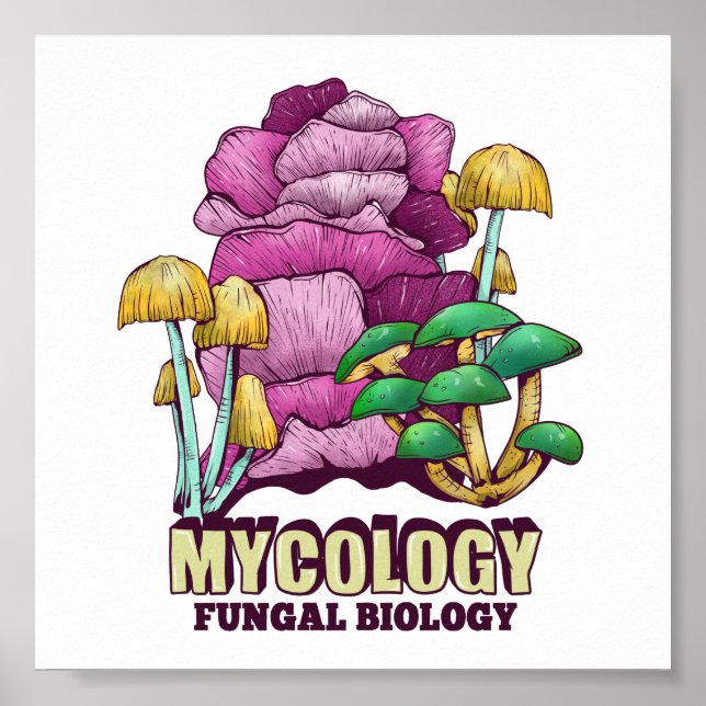 Mykologie Pilzbiologie Poster (Vorne)